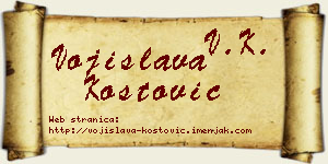 Vojislava Kostović vizit kartica